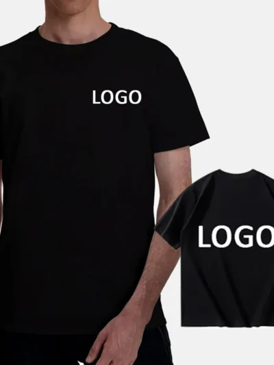 Logo Customized Printed Fashion Short Sleeve Tee