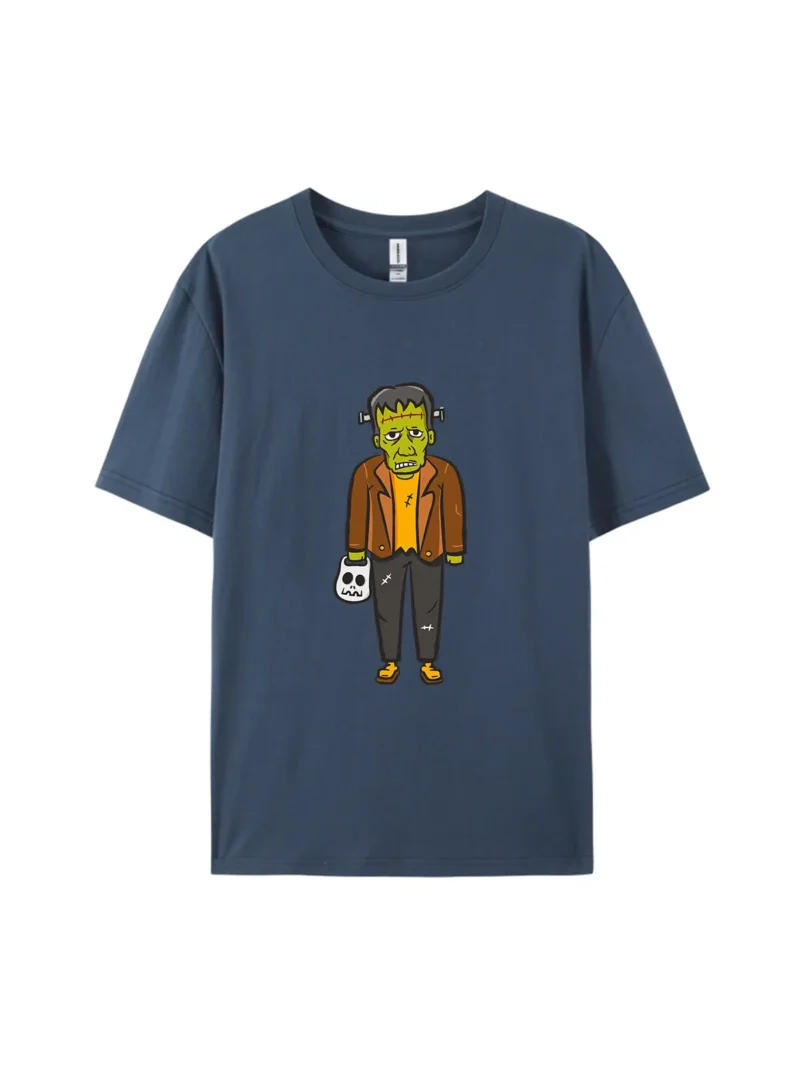 Halloween Cartoon Frankenstein Style B Graphic Tee - Image 3