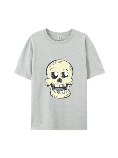 Halloween Cartoon Skull Style A Graphic Tee