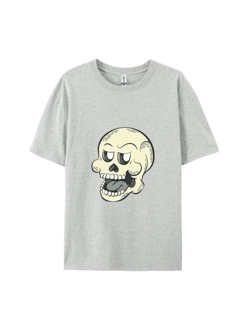Halloween Cartoon Skull Style E Graphic Tee