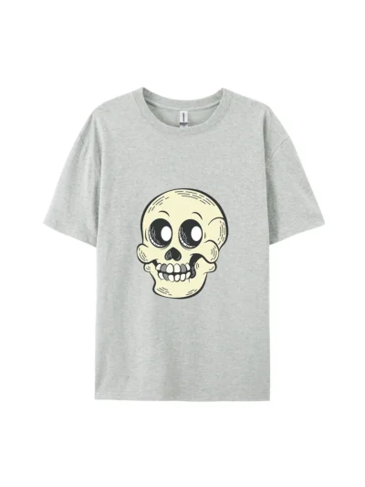 Halloween Cartoon Skull Style F Graphic Tee
