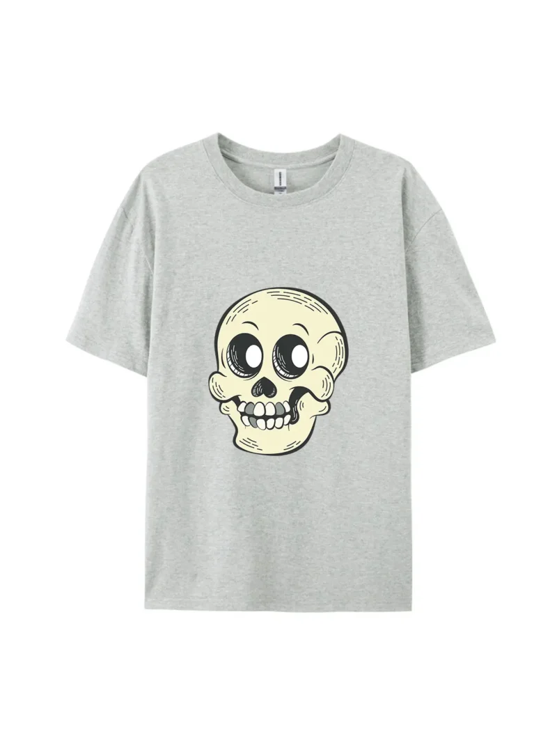 Halloween Cartoon Skull Style F Graphic Tee