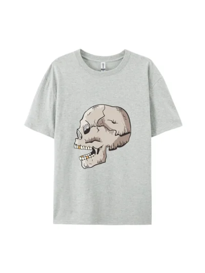 Halloween Cartoon Skull Style G Graphic Tee