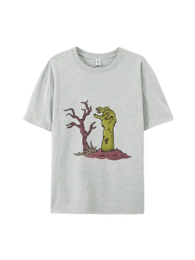 Halloween Cartoon Zombie Hand Graphic Tee