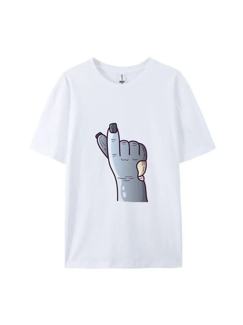Halloween Zombie Hand Style A Graphic Tee - Image 4
