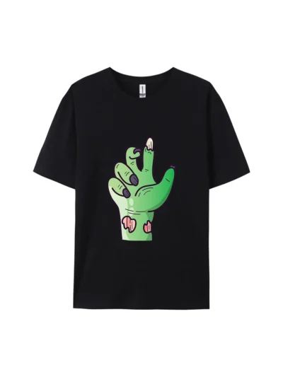 Halloween Cartoon Zombie Hand Style E Graphic Tee