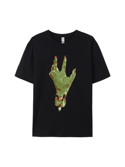 Halloween Zombie Hand Style L Graphic Tee