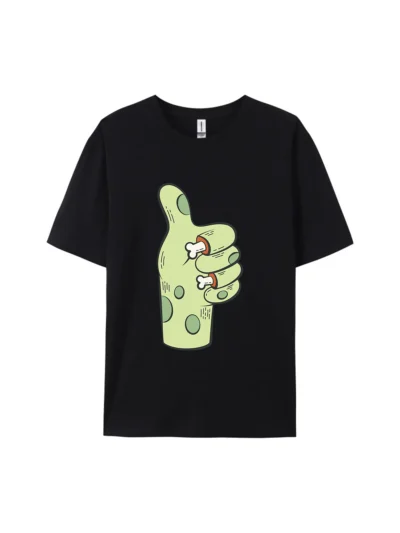 Halloween Green Fist with Bone Style D Graphic Tee