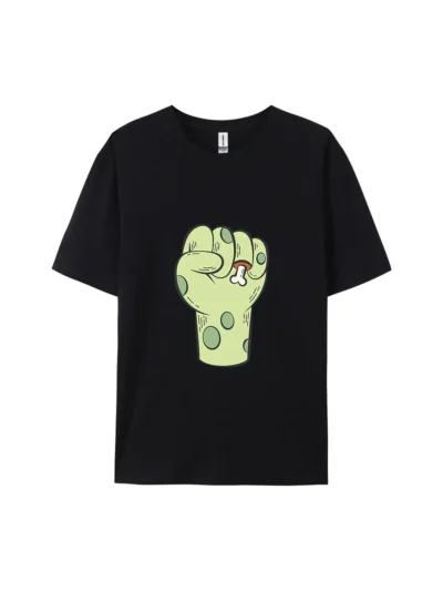 Halloween Green Fist with Bone Style F Graphic Tee