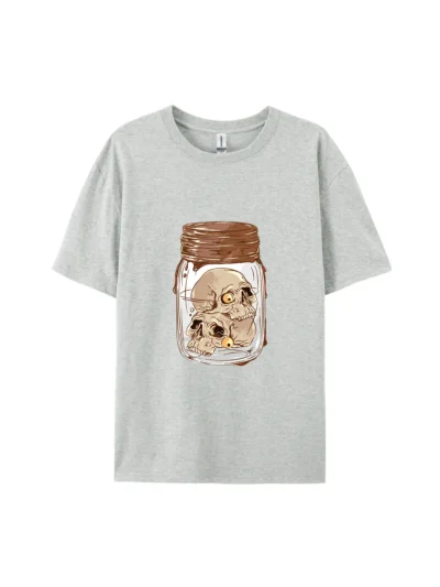 Halloween Skulls In Jar Graphic Tee