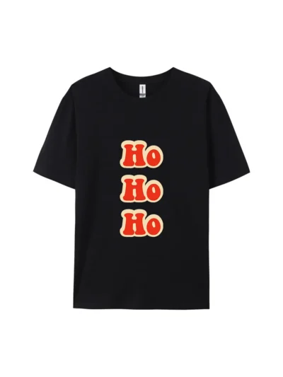 Retro Ho Ho Ho Graphic Tee For Women Men