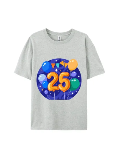 #25 Balloons Bunting Graphic Tee For Women Men