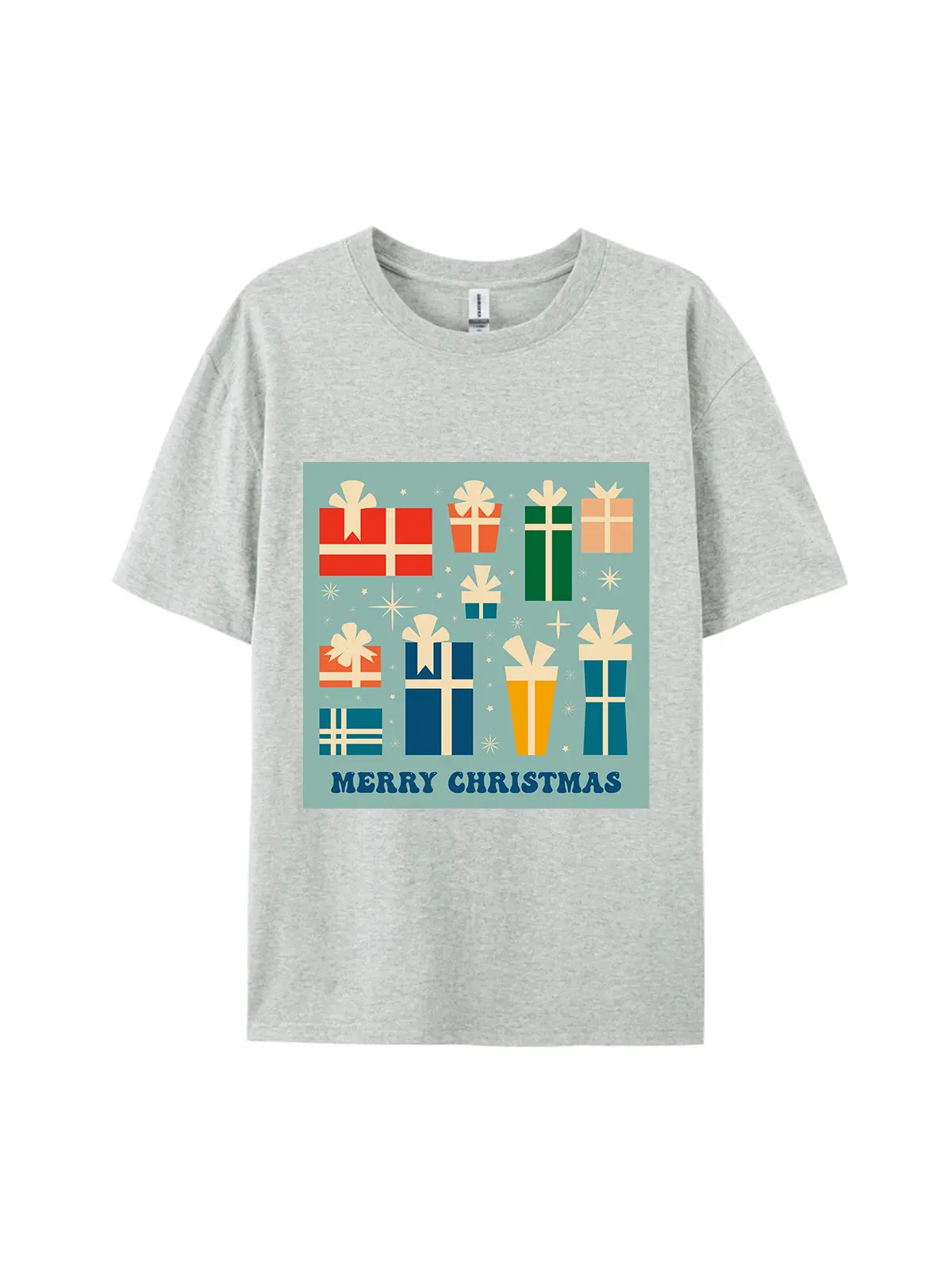 Gift Box & Christmas Graphic Tee For Women Men