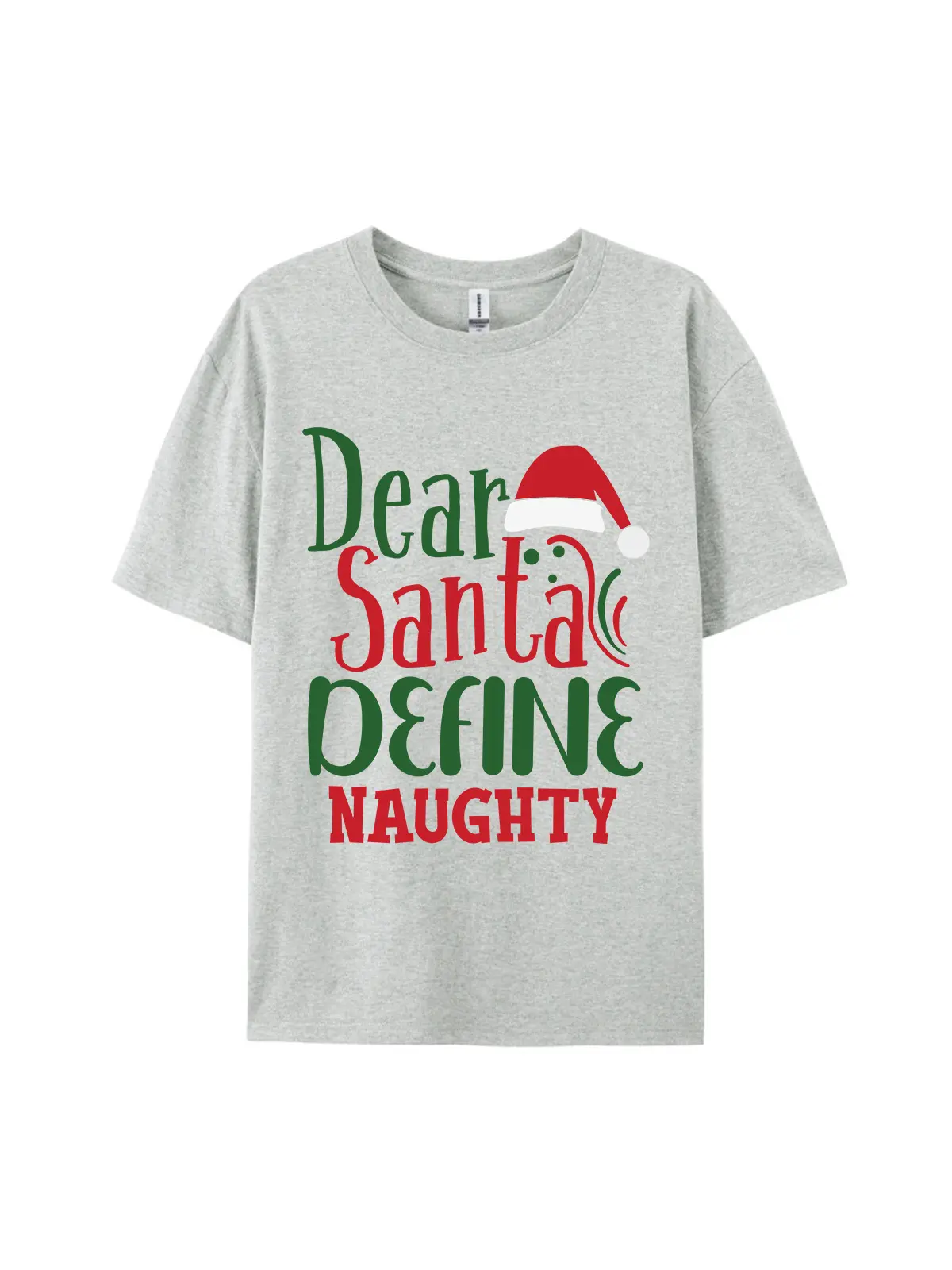 Dear Santa Define Naughty Graphic Tee For Women Men - Image 2