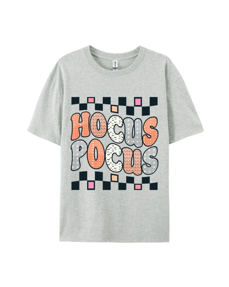 “Hocus Pocus Checkerboard Color Block” Print Tee
