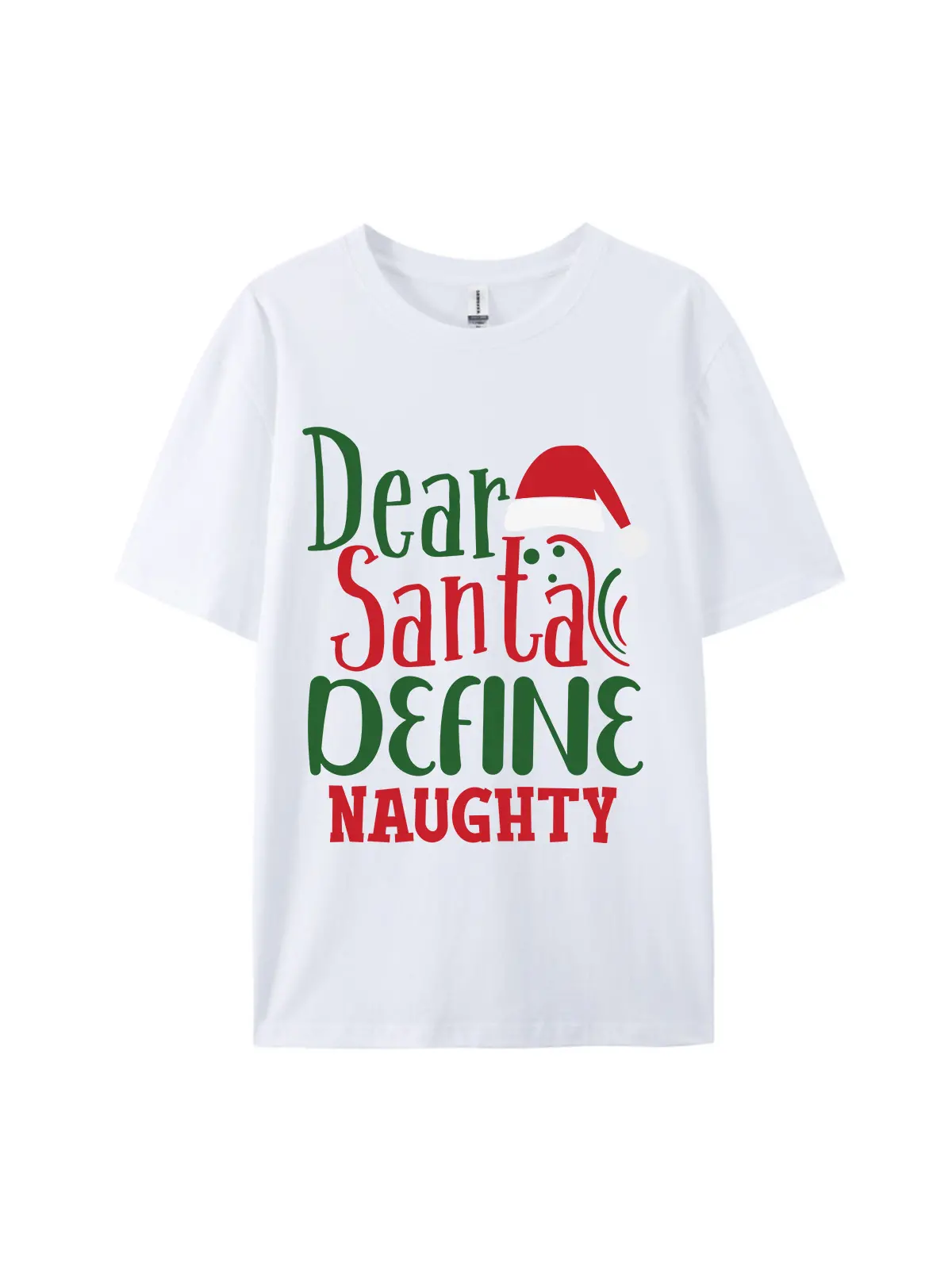 Dear Santa Define Naughty Graphic Tee For Women Men