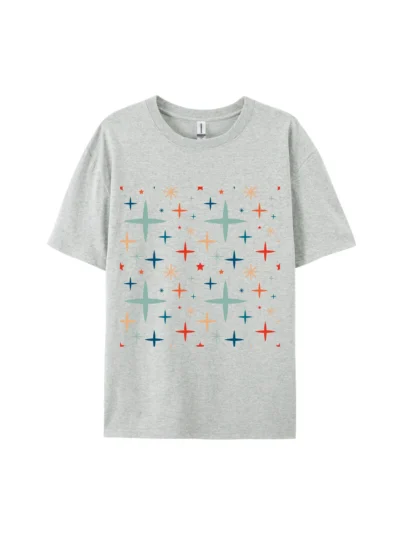 Geometric Star Graphic Tee For Women Men
