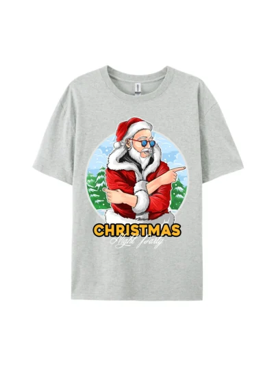 Night Party A Santa Claus Graphic Tee