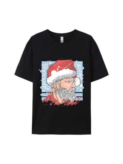 Cool Santa Claus Christmas Graphic Tee