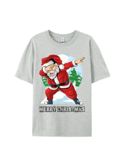 Merry Christmas Dabbing Santa Claus Graphic Tee