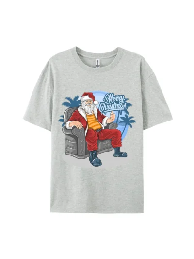 Santa Claus On Chair Graphic Tee