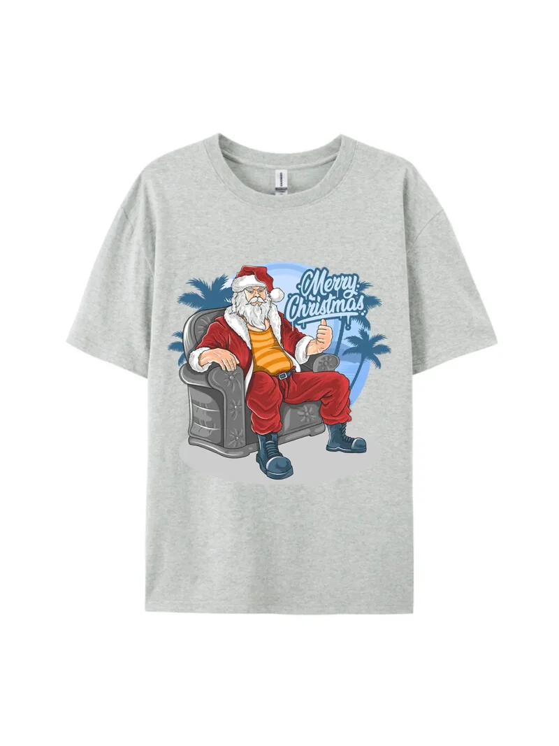 Santa Claus On Chair Graphic Tee