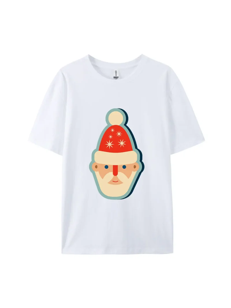 Christmas Retro Santa Claus Graphic Tee - Image 3
