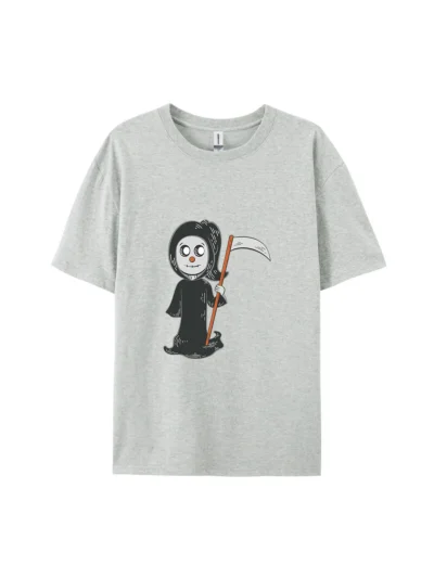 Halloween Cartoon Grim Reaper Graphic Tee