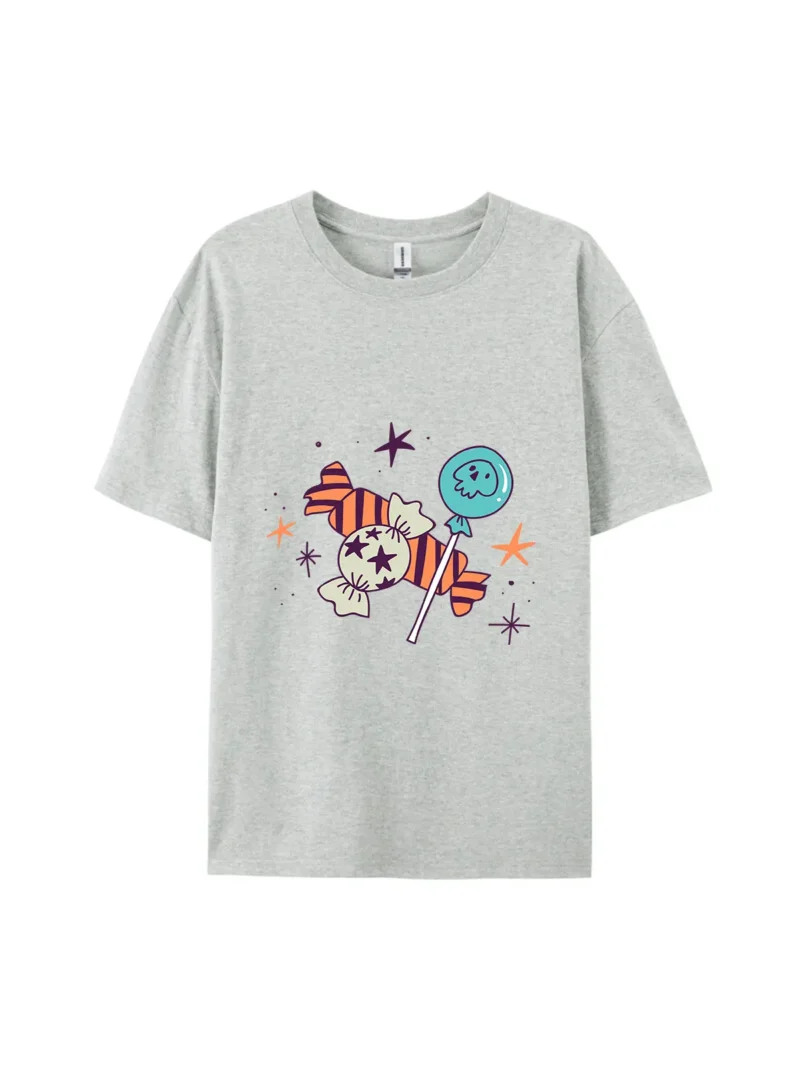 Cartoon Halloween Candies Graphic Tee