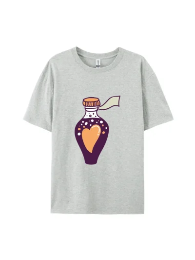 Cartoon Magic Love Potion Bottle Graphic Tee