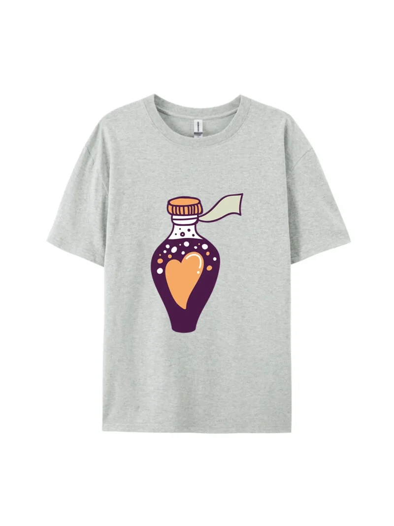 Cartoon Magic Love Potion Bottle Graphic Tee