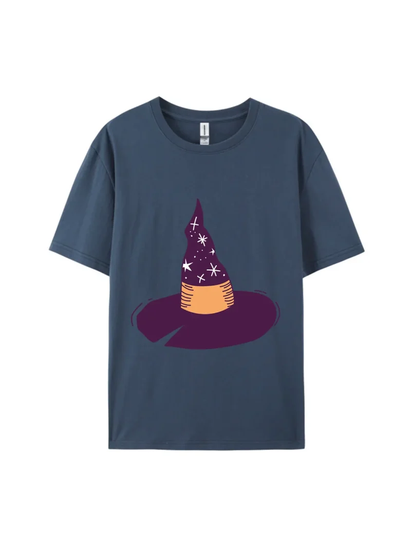 Cartoon Magic Witch Hat Graphic Tee - Image 3