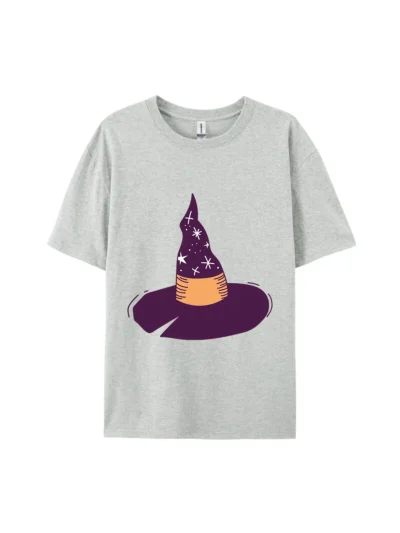 Cartoon Magic Witch Hat Graphic Tee