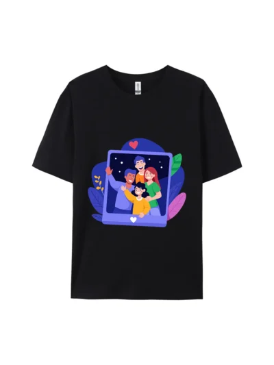 Family Portrait Style Graphic Tee For Women Men