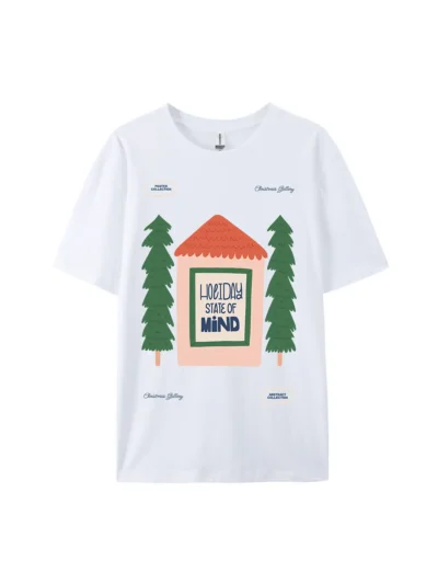 Christmas Holiday State of Mind Graphic Tee For Women Men