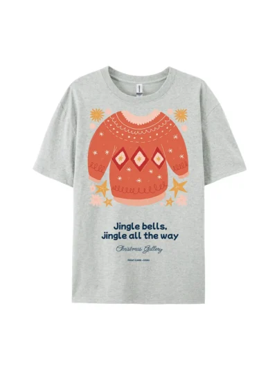 Christmas Sweater Jingle Bells Graphic Tee For Women Men