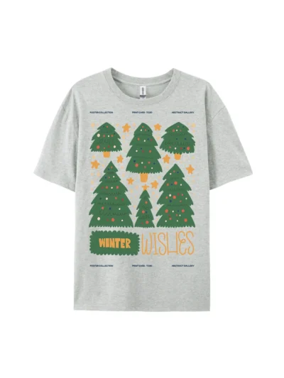 Christmas Winter Wishes Graphic Tee For Women Men