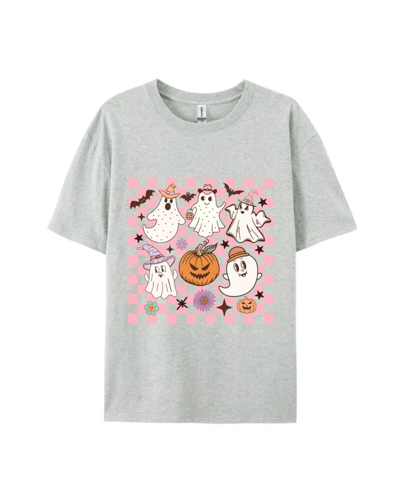 “Cute Ghosts Pumpkin Halloween” Graphic Tee