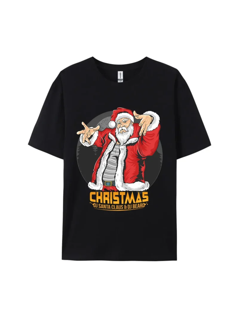 DJ Santa Claus & DJ Beard Graphic Tee - Image 2