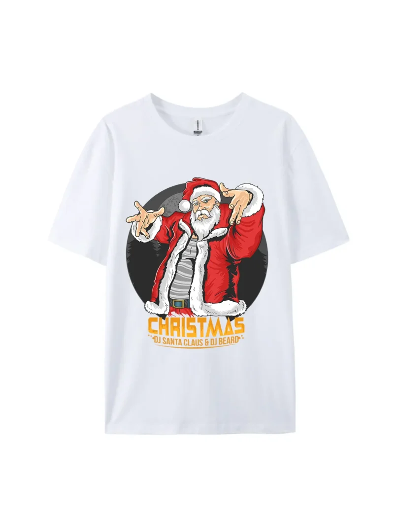 DJ Santa Claus & DJ Beard Graphic Tee - Image 3