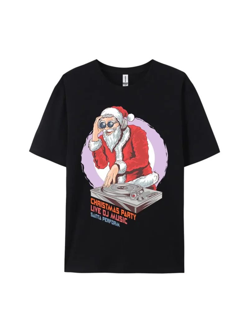 DJ Santa Claus Perform Graphic Tee - Image 2