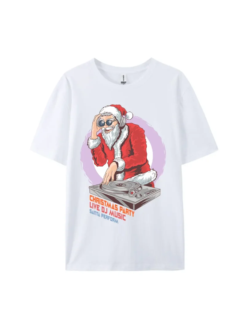 DJ Santa Claus Perform Graphic Tee - Image 3