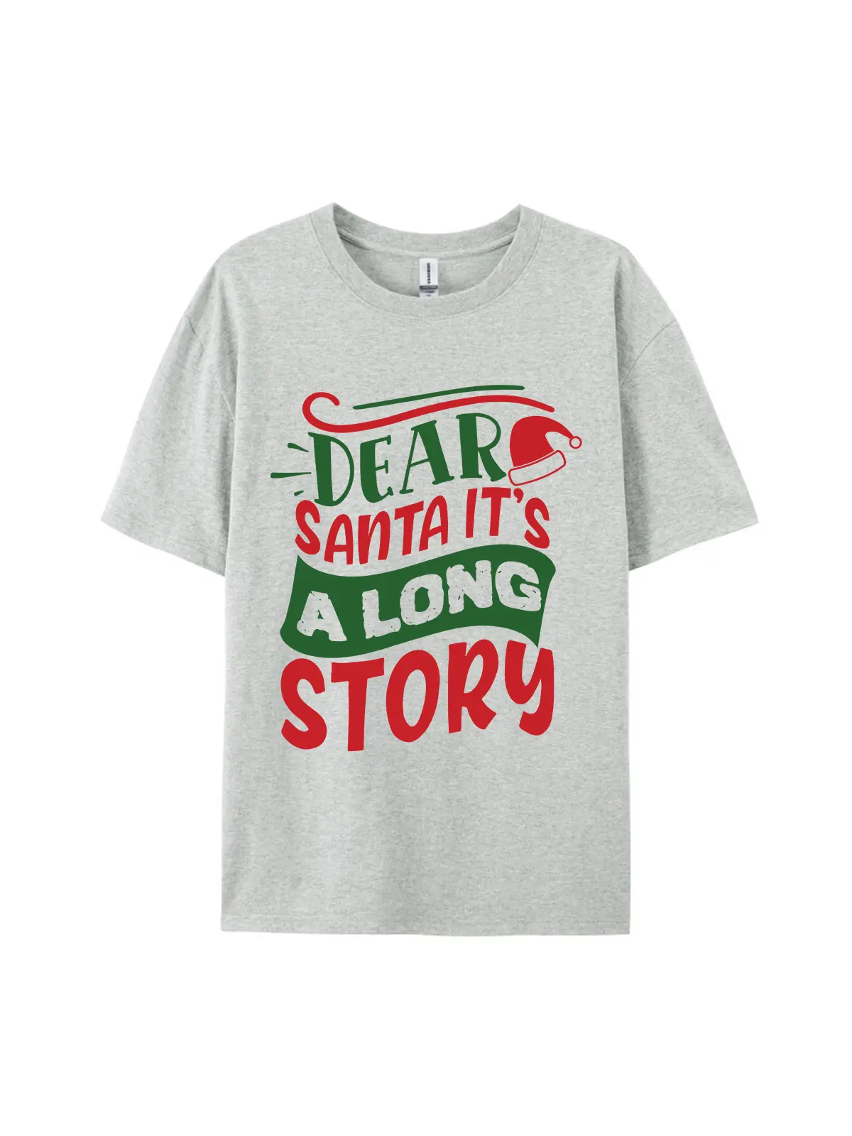 Dear Santa It's A Long Story Graphic Tee For Women Men
