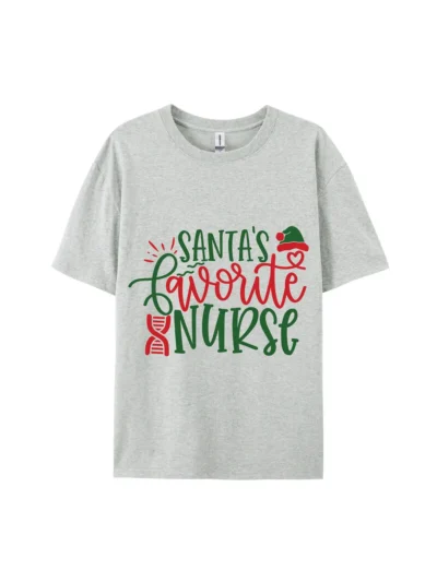 Favorite Nurse Christmas Graphic Tee For Women Men
