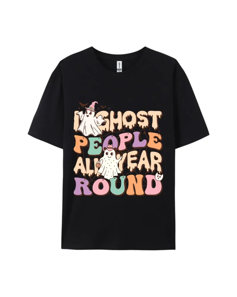 Ghost People All Year Round Graphic Tee - Image 2