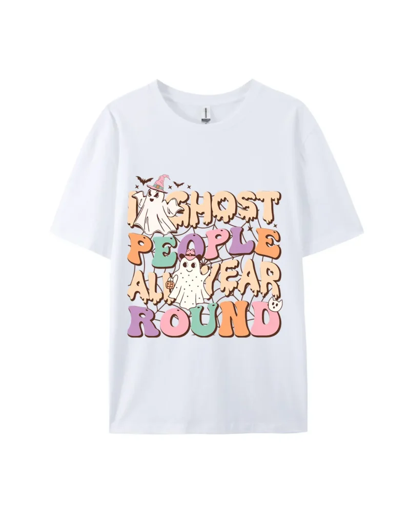 Ghost People All Year Round Graphic Tee - Image 4