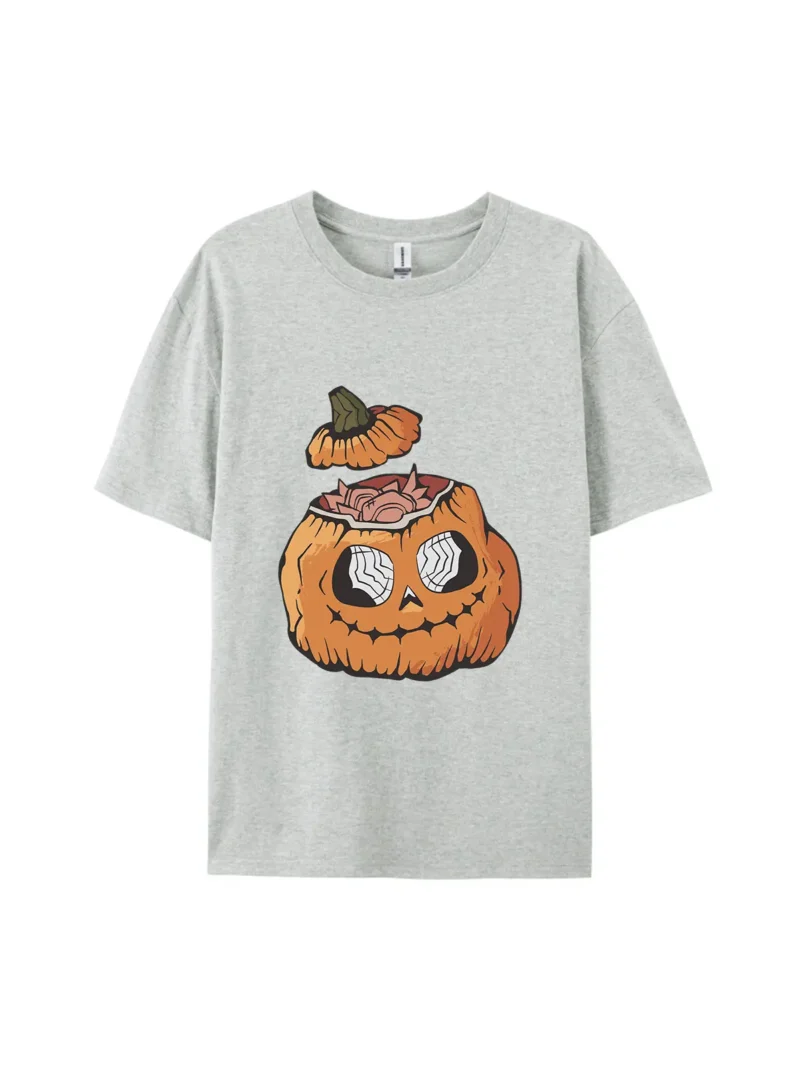 Gothic Pumpkin Skull Container Graphic Tee