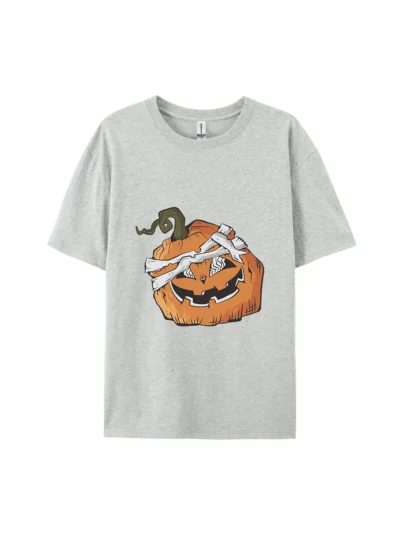 Halloween Bandaged Pumpkin Graphic Tee