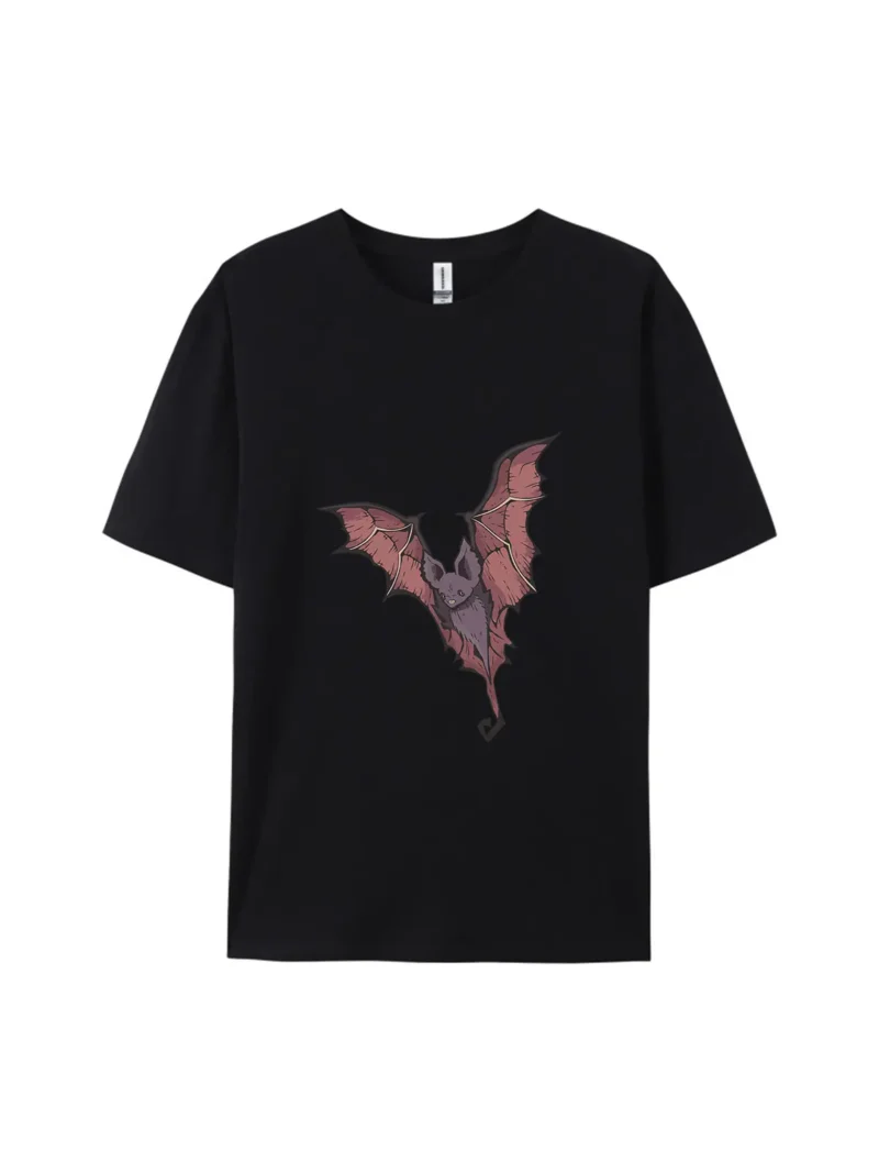 Halloween Cartoon Bat Style A Graphic Tee - Image 2