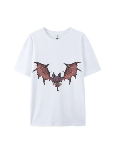 Halloween Cartoon Bat Style E Graphic Tee